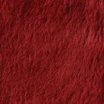 Rich deep red faux fur texture with soft fluffy fibers